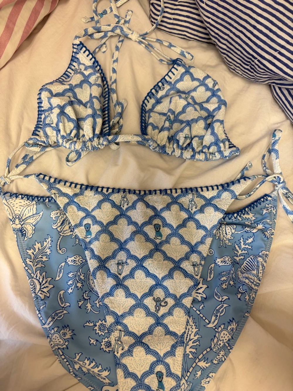 NWOT Roller rabbit x Target bikini top